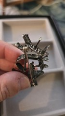 STUDIO ELSE & PAUL Sterling Silver Vintage Norway Modernist Pin Brooch