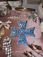 Julianas Art Deco Garnets Kramer Weiss Glowers Vtg SETS Rhinestone Jewelry Lot