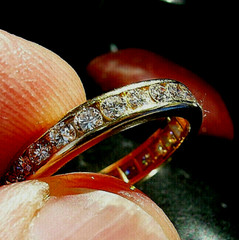NATURAL EARTH MINED DIAMOND Wedding Band VVS Eternity Anniversary Stacking Ring