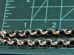 Vintage Sterling Silver Rolo Round Link Chain Necklace 23″