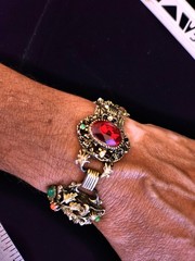 Vintage Ornate BOHO CHIC Gypsy Bracelet 7″ extended length – b1108