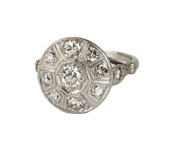 Vintage Women’s Platinum Diamond Ring Size 6.5