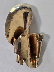 Metal Abstract Brooch Lot, Vtg. to Now. 1 Sarah Coventry Piece. Neat Pieces.