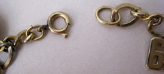 Vintage 12k G.F. Chain Bracelet 6 3/4″ with 5 Mixed Theme Charms