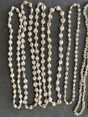 Lot of 10 Vintage Cowrie Puka Necklaces Shell Seashell Boho Beach Wedding Party