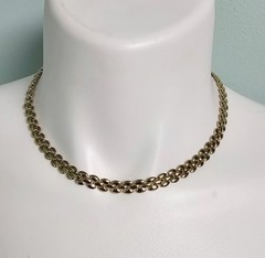 Vintage Revlon Signed Gold-Tone Three-Row Panther