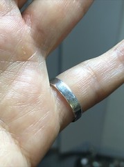 35. Vintage 925 Sterling Silver Hand Crafted Filigree Rhombus Ring 5.25s, 3.1g