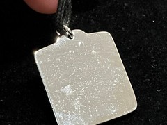 Ward Off Evil: Good Luck Charm / Sacred Amulet / Magic Occult Pendant / Rhodium
