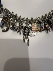Vintage Sterling Silver World Traveler Charm Bracelet – Fully Loaded Multi-Char