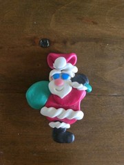 Lot Of 6 Vintage Christmas Pins Snowman Reindeer SANTA mouse