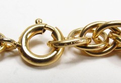 Vintage American Jewelry Chain Co. USA 12K Gold Filled Oval Link Necklace 26.5″