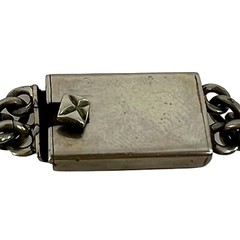 Kinetic Mexican Mid-Century Modernist Necklace Mixed Metals w/ Stone Inlay