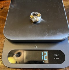 Vintage 10k Gold Filled Faux Diamond With Rhinestones Statement Ring11.75