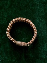 Antique Gold Filled Carmen Sweetheart Sweet Heart Expandable Bracelet