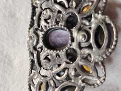 Vintage Coro Blue Rhinestone Collar Necklace