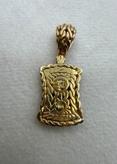 John Hardy 18 Karat Yellow Gold 0.66ctw Diamond Pendant