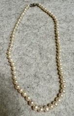VTG 6mm Genuine Cultured Pearl Necklace 15” 19.8g