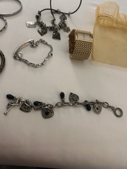Costume Jewelry Lot Ann Kline Watch Not Working Just Needs New Battery .
