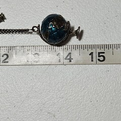 Vintage Globe Pendant Necklace Binoculars Charm Traveler Hiker Adventure
