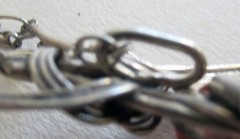 POLAND STERLING PENDANT NECKLACE, 70MM or 2 3/4 INCH PENDANT, STERLING BAR CHAIN