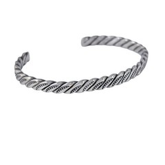 Vintage Southwest Hand Tooled Cuff Bracelet | Vintage Sterling Silver 925 | 6.5″