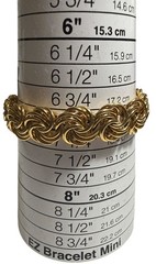 Matching vintage thick, glamorous gold-tone rosetta swirl Necklace/Bracelet EUC