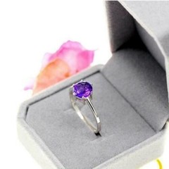 Purple Diamond 2.20 Ct Art Deco Antique Vintage Wedding Ring 925 Sterling Silver
