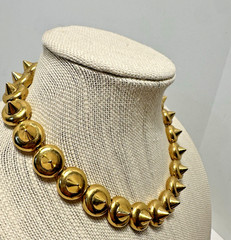 MMA Signed Vtg Gold Plated Necklace w/ Spikes – Museum of Modern Art