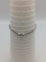 Michael Anthony MA Sterling Silver 925 Italy Snake Chain Charm Bracelet 6.50″