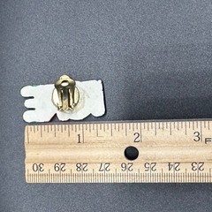 Vintage Golf Earrings Fore Clip On 1990s Wooden Kitschy Retro Sports Jewelry