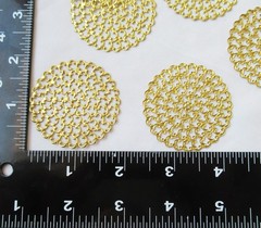 30pcs Round Brass Filigree Stamping 48mm DIY Craft Findings Wholesale Supplies