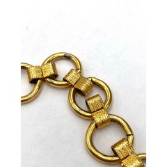 Vintage Necklace Chunky Links 25” No Clasp Half Link