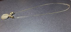 Vintage Sterling Silver – 1942 Liberty US Dime – Coin Necklace – Good Condition