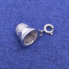 Vintage Monet Bracelet Charms Oldie Sports Car Roadster & Sewing Thimble
