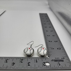 Baseball Mom Sports Fan Dangle pierced Earrings Love the game