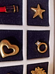 Vintage Pin Back Set Harve Benard by Benard Holtzman set of 12
