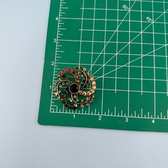 Vintage to Modern Brooch Pin Lot Flower Leaf Round Rhinestone Enamel 2 Signed