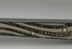 Rhinestone And Faux Pearl Enamel Ice Scooper