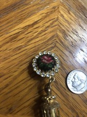 Antique Vintage Bird Cage Perfume Pendant Stamped Austria Beautiful Detail