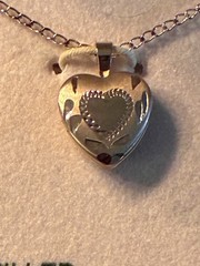 Vintage 14k Gold Filled Heart Locket 13in Chain. New In Box