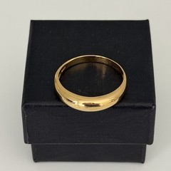 Milor 925 Italy Sterling Silver Gold Vermeil Vintage Shiny Band Ring Size 11