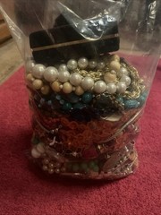 Lot Vintage Costume Jewelry Modern Mixed Wear Craft Resell Necklace Earrings Etc