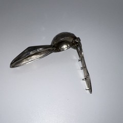 Vintage Fur or Scarf Clip Brooch with Gripping Posts Non Sliding Spring Tension
