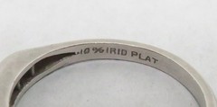 VINTAGE PLATINUM & DIAMOND BAND RING SIZE 5.5