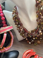 Pretty In Pink – 29 Piece Jewelry Lot – Trifari, Kors, Monet, J Crew, Avon ++