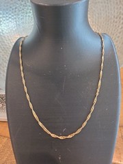 Vintage Gold Singapore 18 Inch Necklace