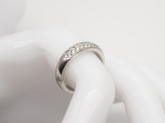 Designer $6000 1.50ct Pavet Set VS F Natural Diamond Platinum 6mm Band Ring 10g