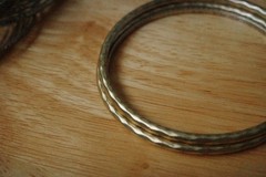 50+ Lot True Vintage Mixed Metal Bangle Bracelet Lot Etched Stacking Jewelry