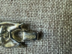 Coro Enamel Link Bracelet Ivory Color Gold Tone Vintage Deco Art To Wear Career