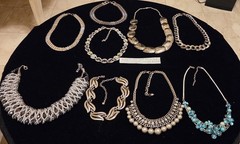 Vintage Mod Silvertone Jewlery Lot Of 37. 5LBS+.17 Signed Monet Avon…
